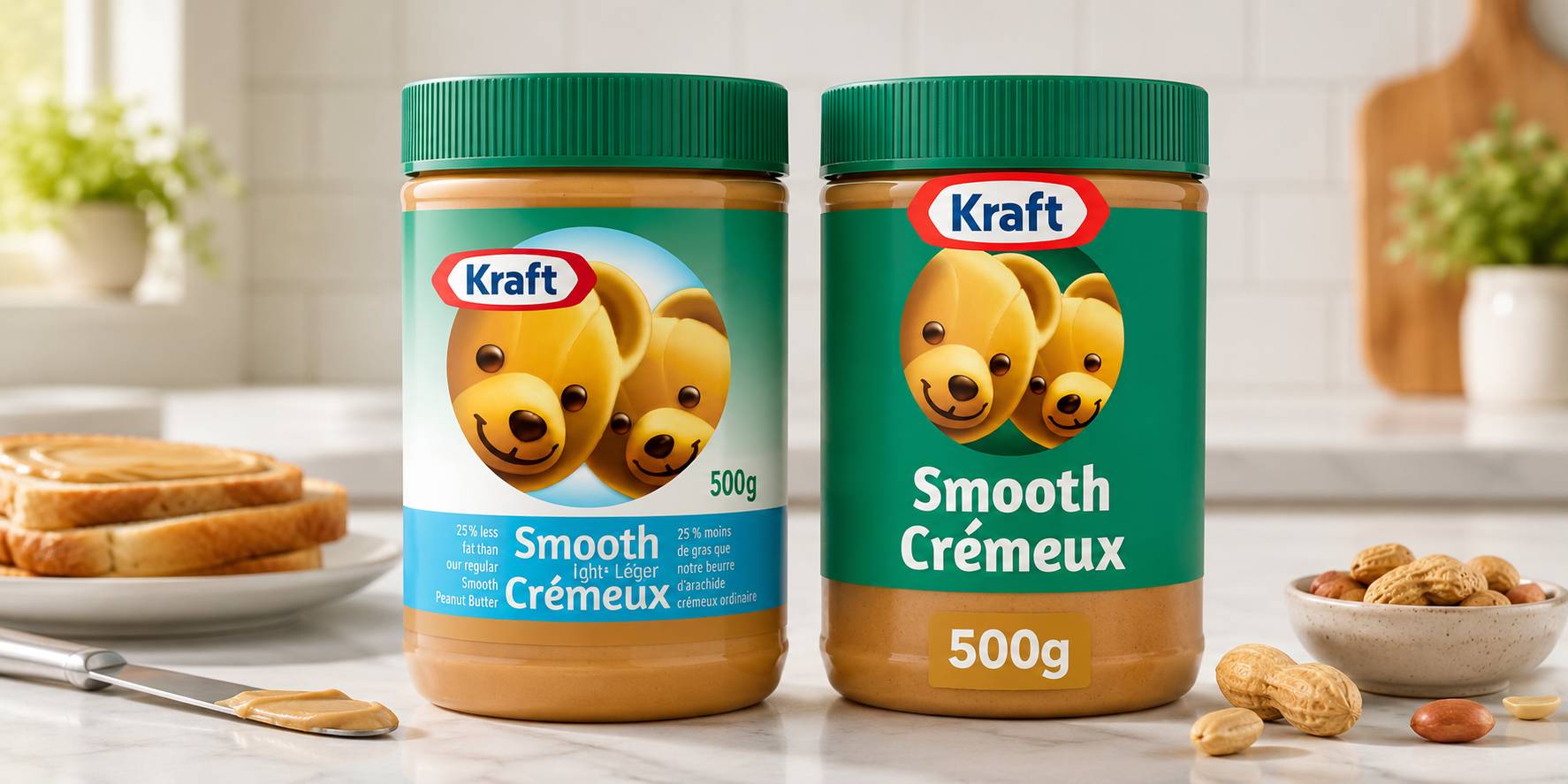 Assorted Canadian pantry products on a shelf