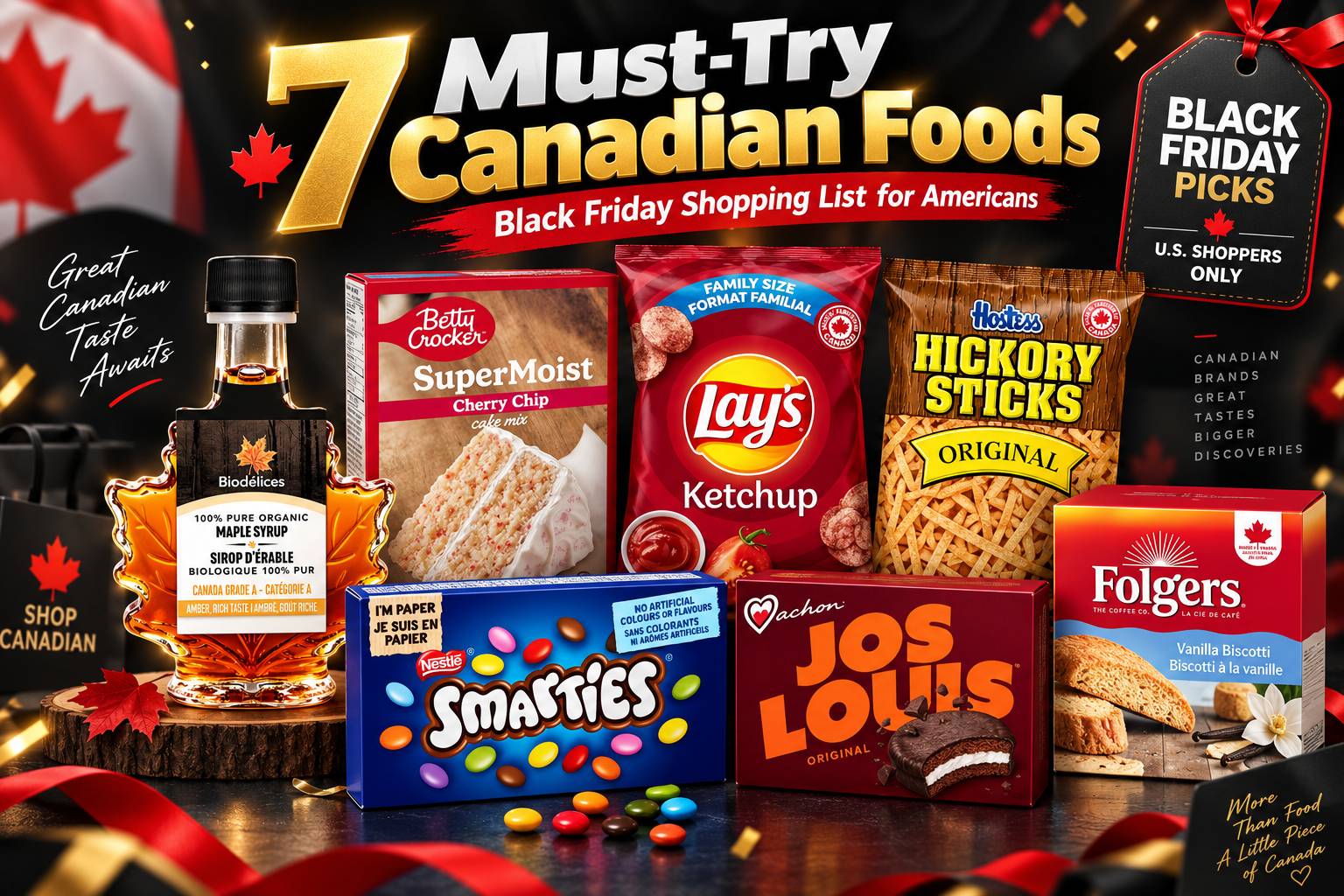 7 Must-Try Canadian Foods to Add to Your Black Friday Shopping List - Deal for Americans Only