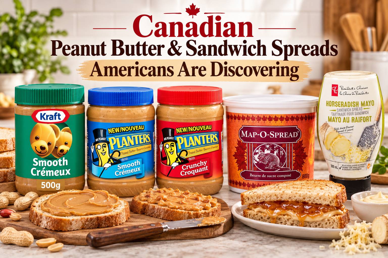 Canadian Peanut Butter & Sandwich Spreads Americans Are Discovering