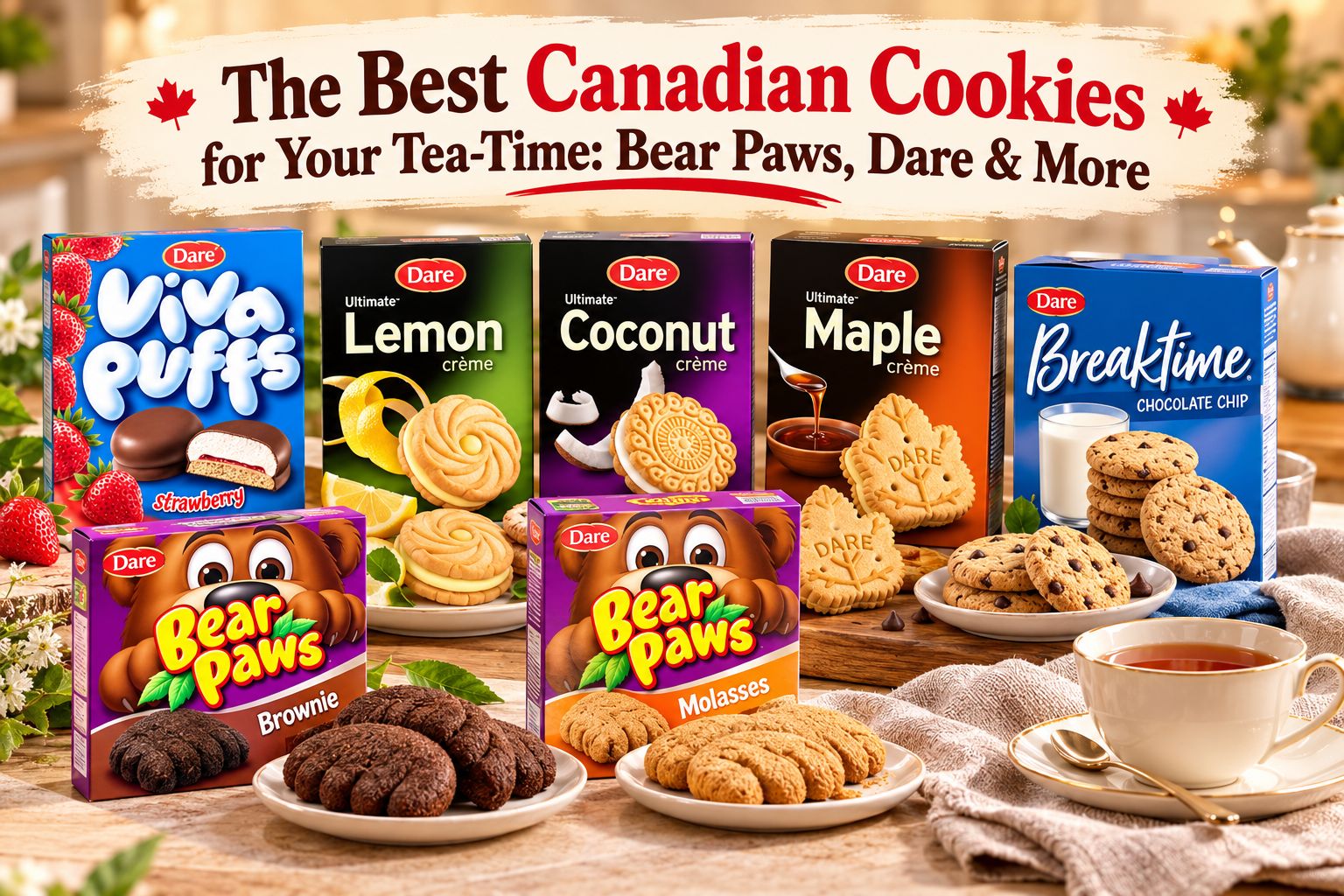 The Best Canadian Cookies for Your Tea-Time: Bear Paws, Dare & More