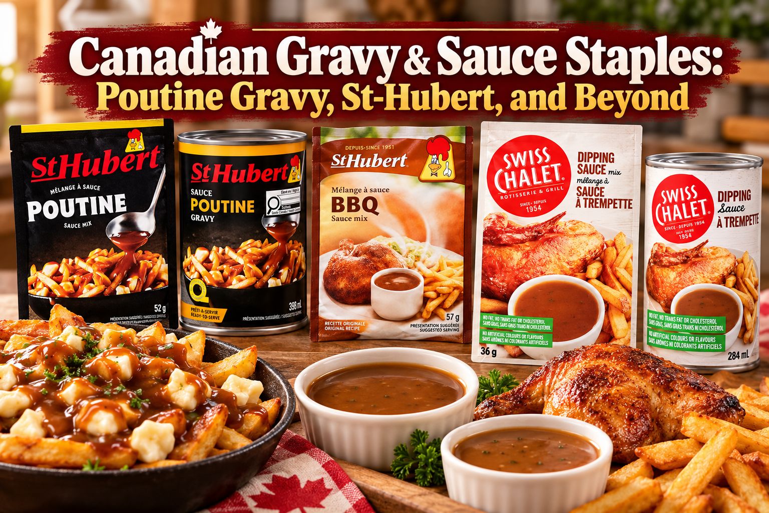 Canadian Gravy & Sauce Staples: Poutine Gravy, St-Hubert, and Beyond