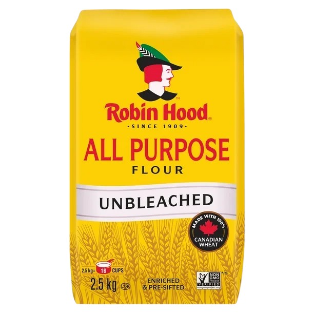 Robin Hood Unbleached All Purpose Flour - 2495g