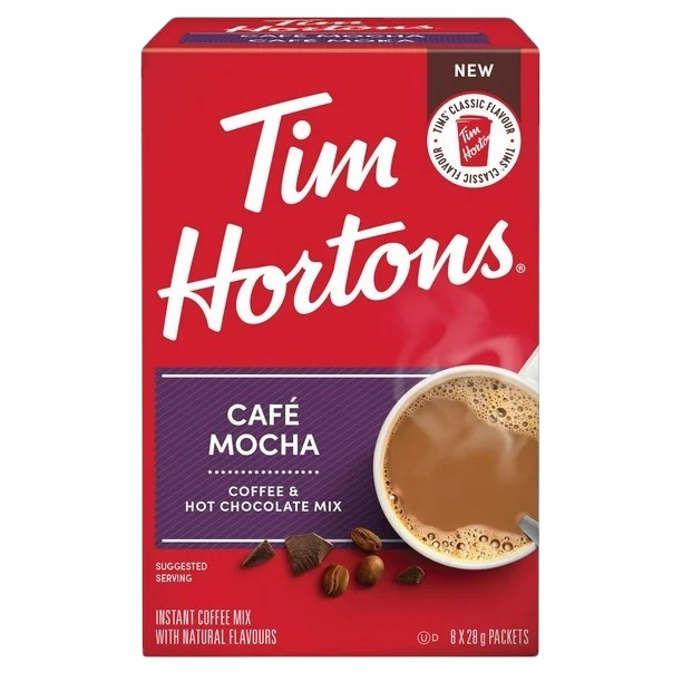 Tim Hortons Cafe Mocha Instant Mix Packets 224g