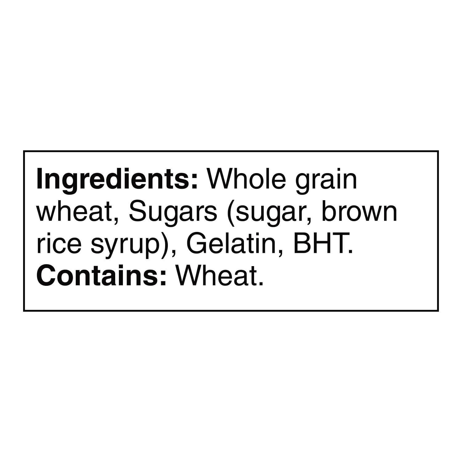 Kellogg's Mini-Wheats Original cereal box with whole grain wheat and high fiber messaging