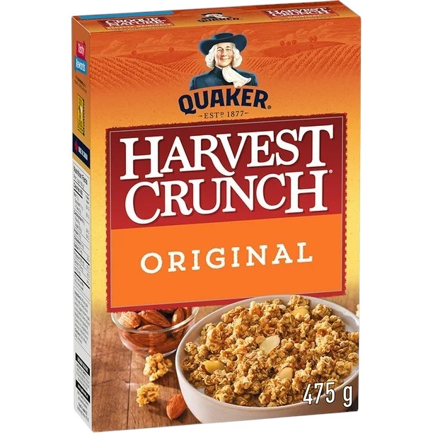 Quaker Harvest Crunch Granola Cereal - 475 gram