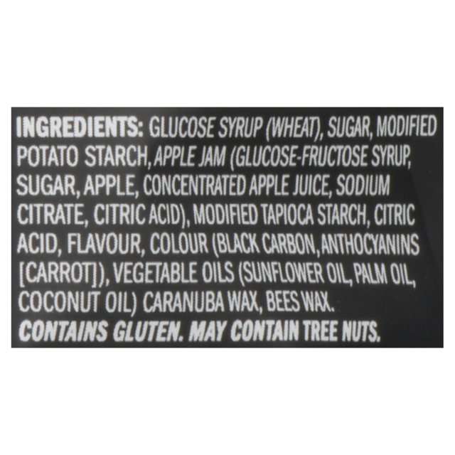 Waterbridge Red and Black Berries Wine Gums English ingredients label