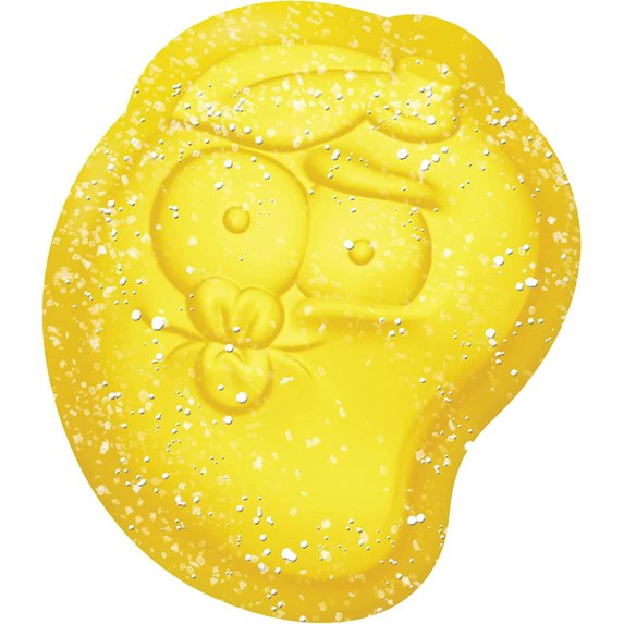 Yellow Jolly Rancher tropical sour gummy candy with sparkling sugar crystals