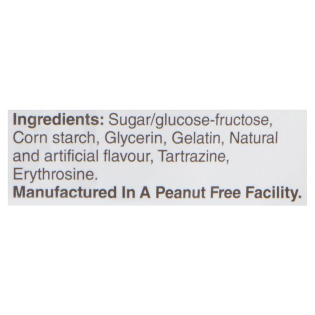 English ingredients panel for Dare RealMallow Marshmallow Bananas with peanut-free facility statement