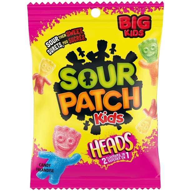 Maynards Big Sour Patch Kids Heads Candy 154g