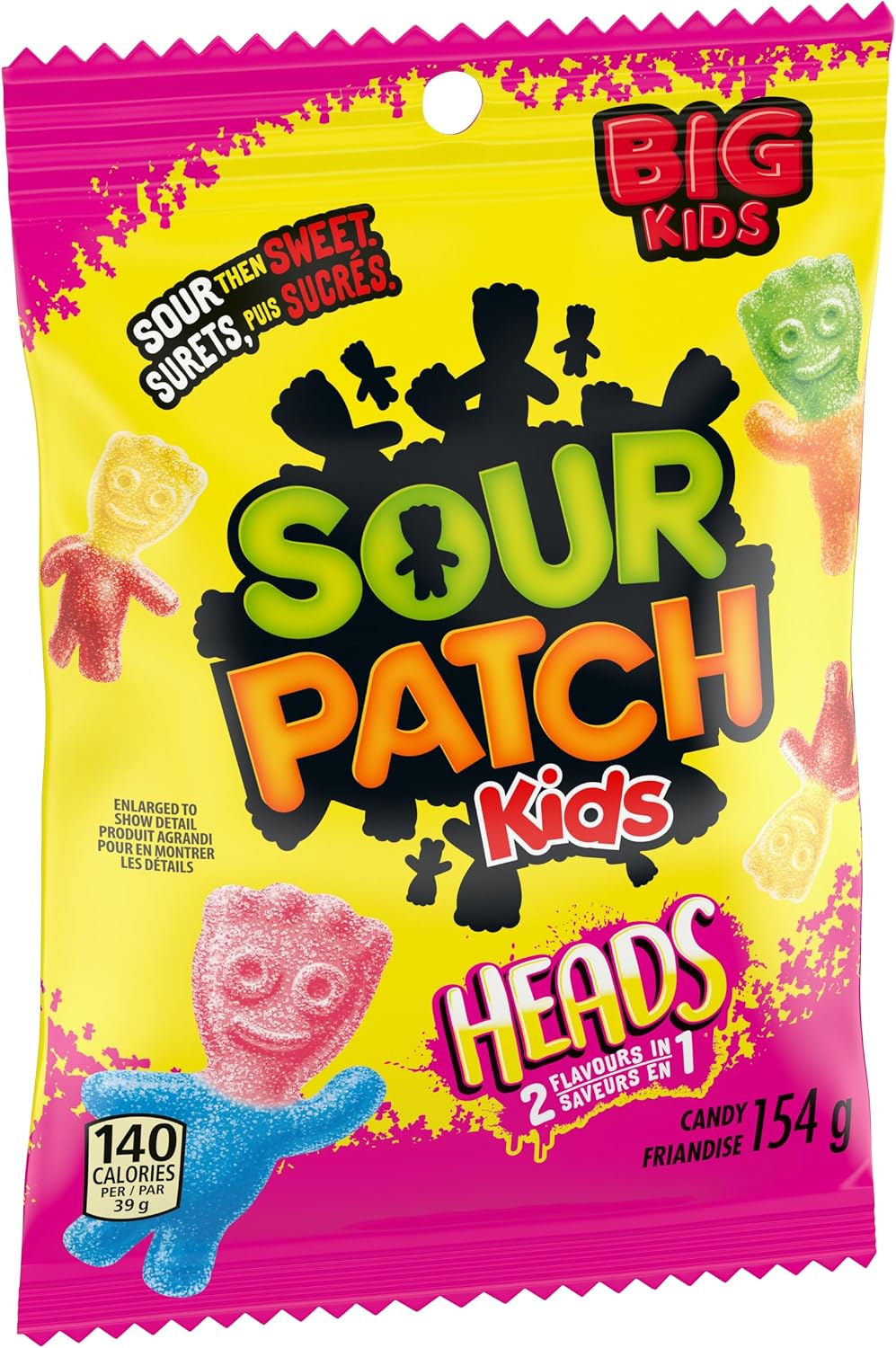 Sour Patch Kids Big Heads Candy 154 g front package