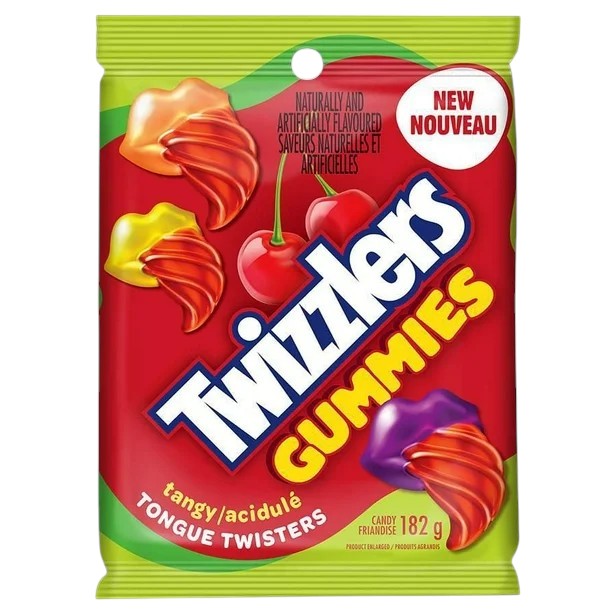 Twizzlers Gummies Tangy Tongue Twisters 182 gram