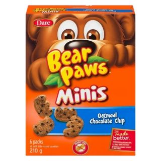 Bear Paws Minis Oatmeal & Chocolate Chip Cookies 210gram
