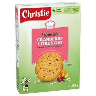 Lifestyle Cranberry Citrus Oat Crunch Cookies - 290g