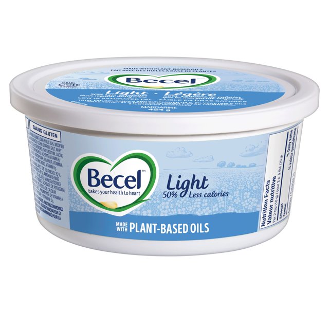 Becel Light Margarine 454g tub made with plant-based oils
