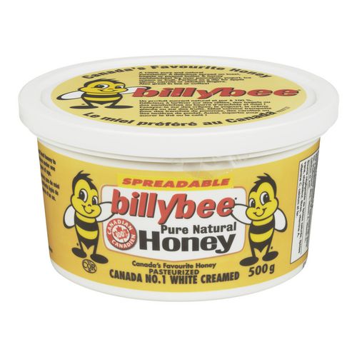 Billy Bee Pure Natural White Creamed Spreadable Honey, 500g
