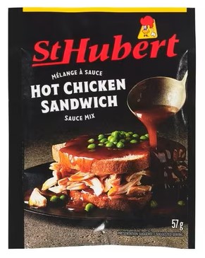 St-Hubert Hot Chicken Sauce Mix Less Salt 57g | Savory Herb & Spice Gravy Mix