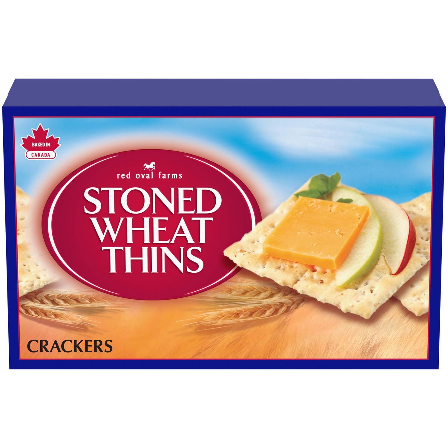 Stoned Wheat Thins Original Crackers 600g front box packaging