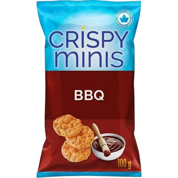 Quaker Crispy Minis BBQ Rice Chips - 100 gram