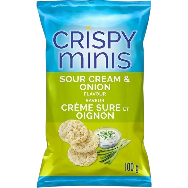 Quaker Crispy Minis Sour Cream and Onion Rice Chips - 100 gram