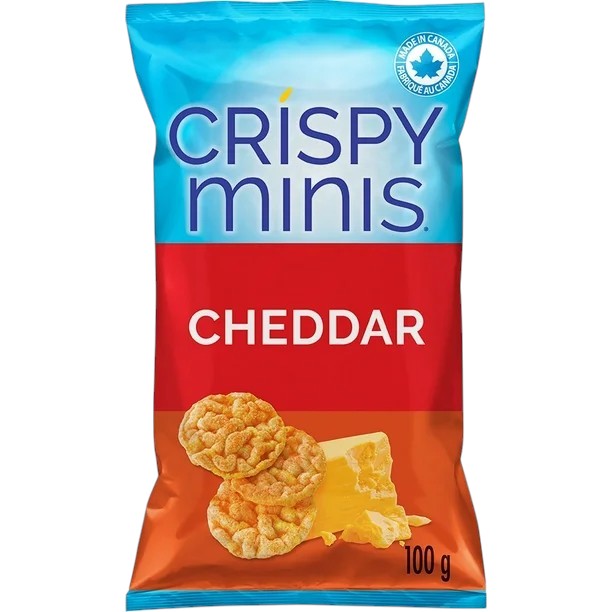 Quaker Crispy Minis Cheddar Rice Chips - 100 gram