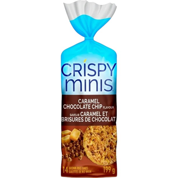 Quaker Crispy Minis Caramel Chocolate Chip Rice Cakes - 199 gram