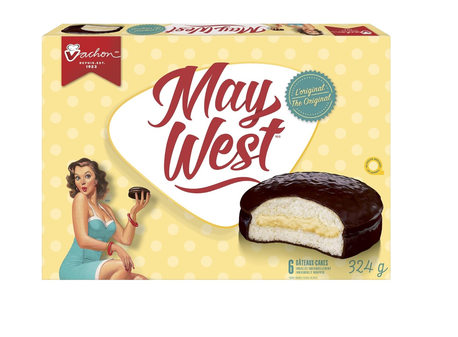 Vachon May West Original Sponge Cakes - 324 g