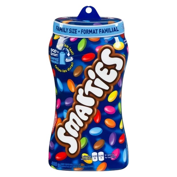 Smarties Candy Coated Milk Chocolate Family Pouch, 400g