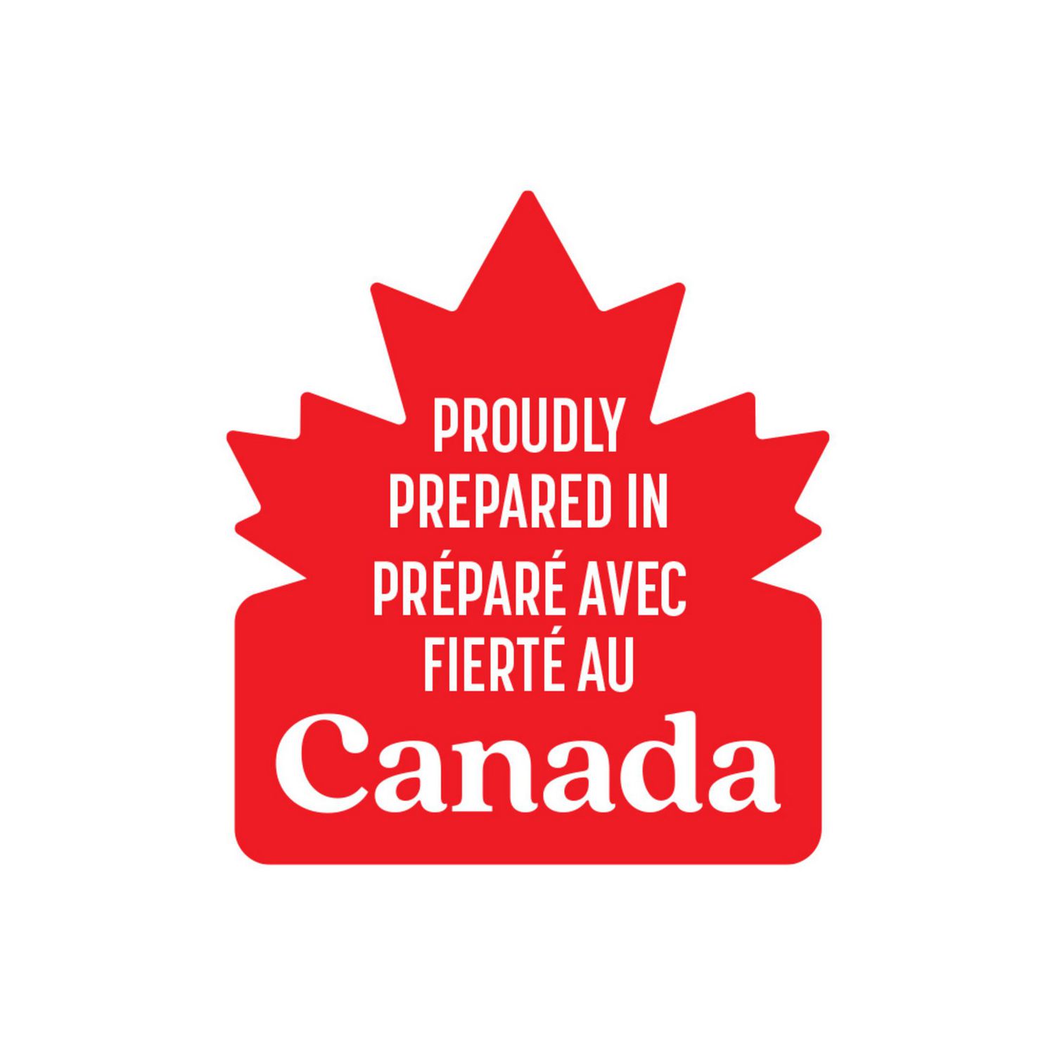 NESTLÉ COFFEE CRISP Canada maple leaf emblem highlighting Canadian preparation