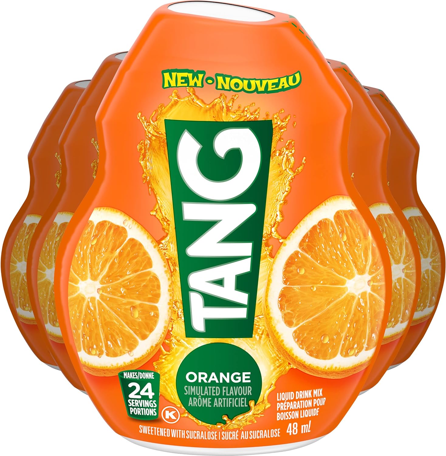 Tang Orange Liquid Drink Mix, 48 mL Bottle 12pack