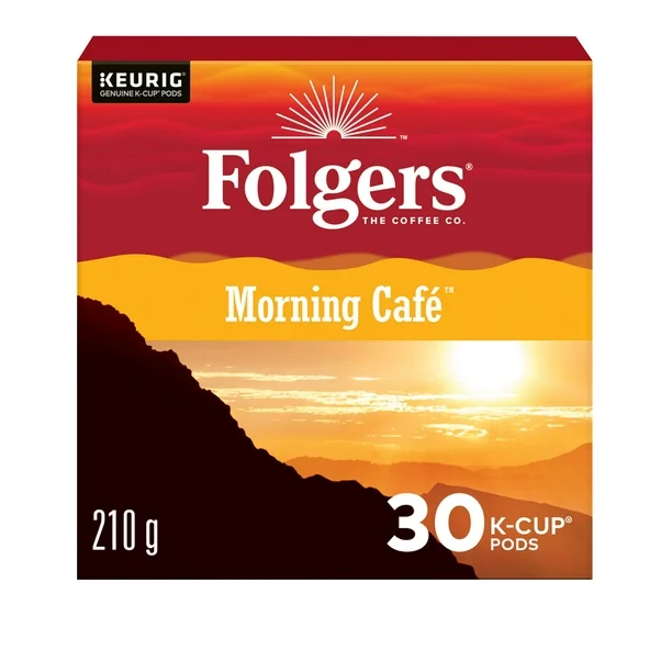 Folgers Morning Café K-Cup Coffee Pods 30 Count