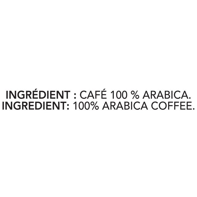 Tassimo Nabob coffee ingredient label showing 100% Arabica coffee
