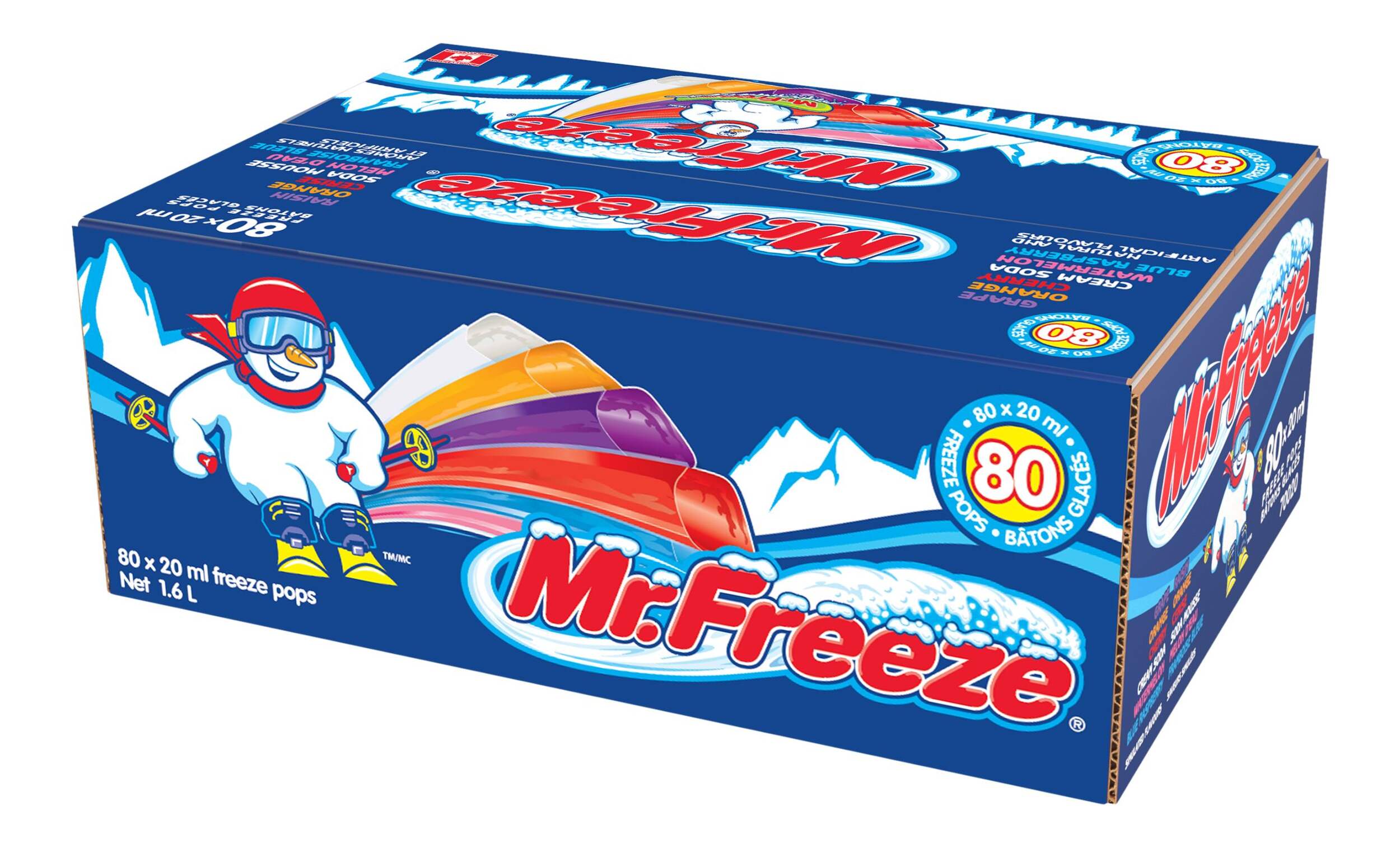 Mr. Freeze Freezies, 80 x 20 mL