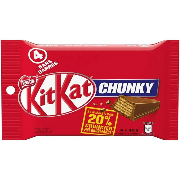 NESTLE KitKat Chunky Milk Chocolate Wafer Bars Multipack