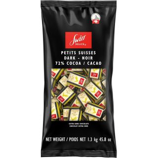 Swiss Delice Petits Suisses Dark 72% Chocolate, 1.5 kg