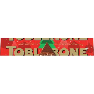 TOBLERONE, Milk Chocolate Bar with Honey and Almond Nougat 360 g