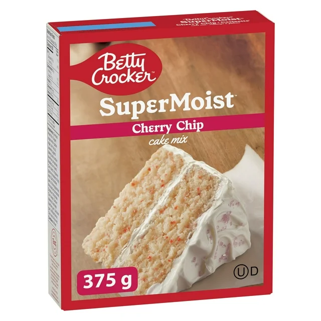 Betty Crocker Super Moist Cake Mix Cherry Chip 375G