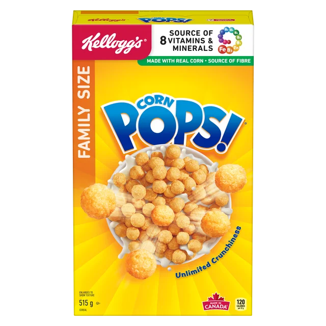 Kellogg’s Corn Pops Cereal, Family Size, 515g