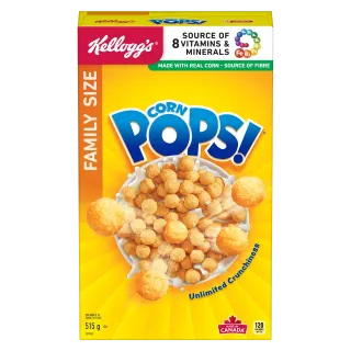 Kellogg’s Corn Pops Cereal, Family Size, 515g