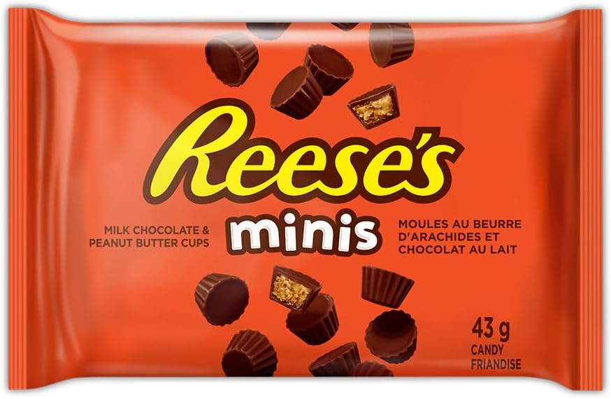 REESE'S Minis 43 g milk chocolate and peanut butter cups package