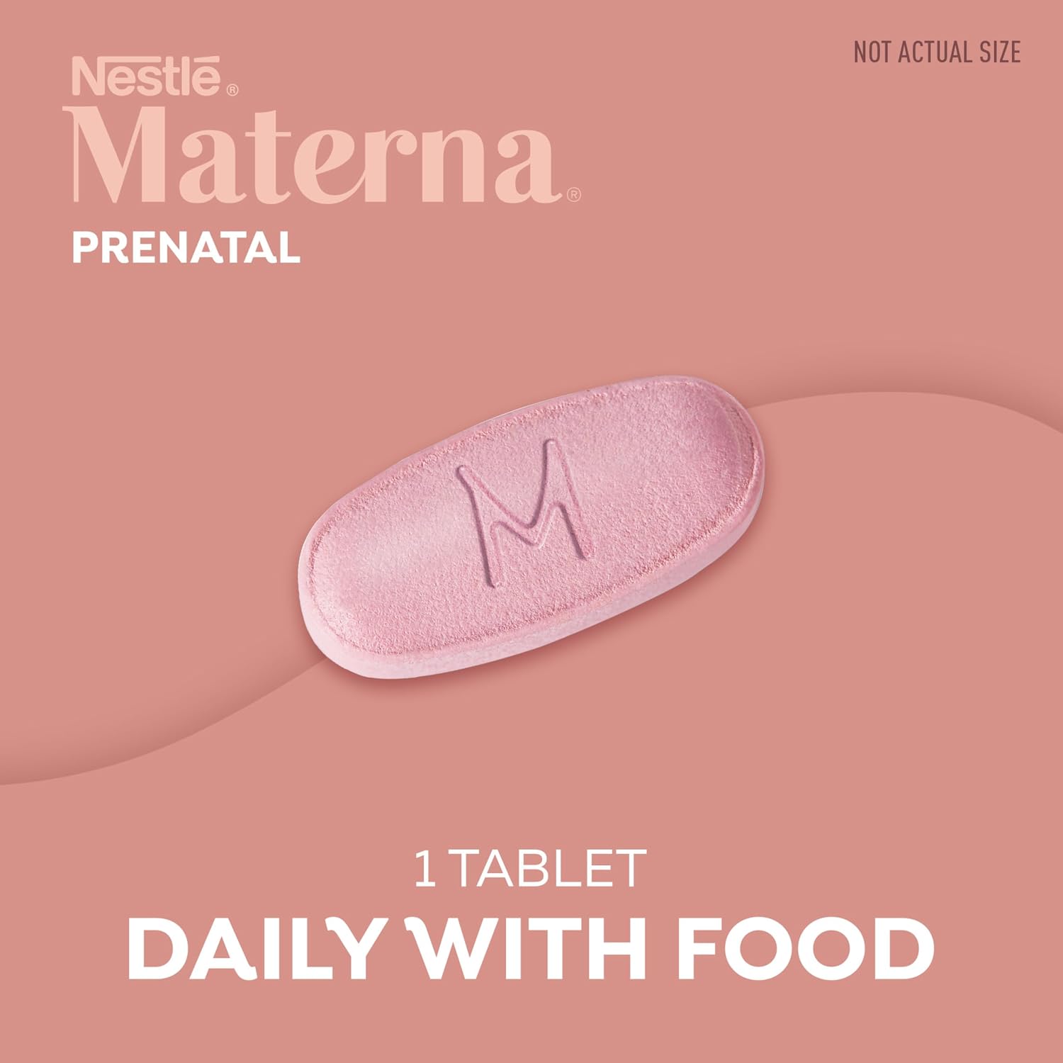 Materna Prenatal vitamins and minerals supplement facts per tablet
